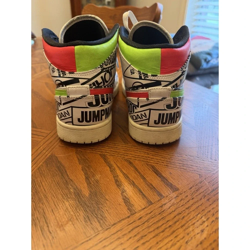 Jordan Mid 1 All Over Logos (554724-119) Men's 8